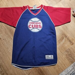 Chicago Cubs Kids Baseball Jersey - Red and Blue